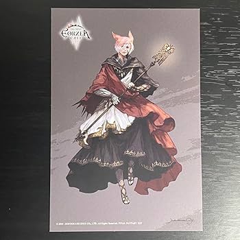 Amazon | FF14 エオカフェ ポストカード 水晶公 エメトセルク 2